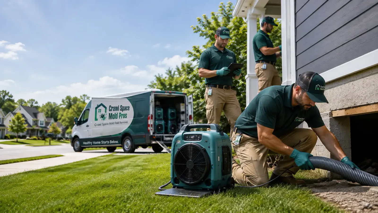 Crawl Space Mold Removal in Berwick, IL